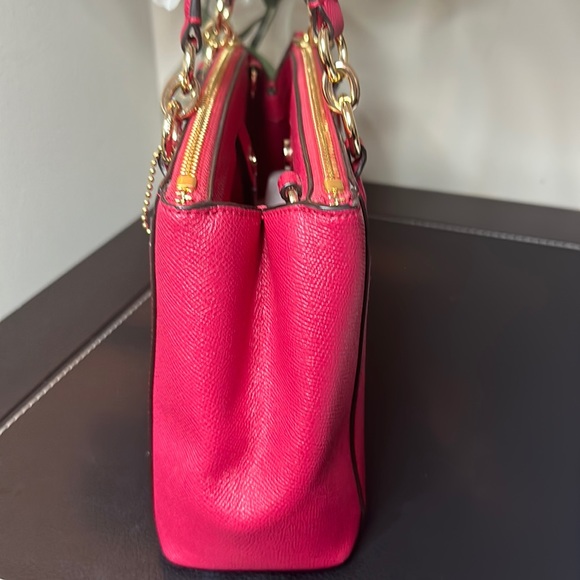 Authentic Coach mini carry all in cross grain leather and dust bag EUC - Picture 9 of 17